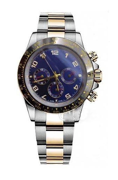 

luxury mens date watches 40mm designer watch box montre de luxe automatic wristwatches ceramic bezel 316l stainless steel folding buckle, Slivery;brown