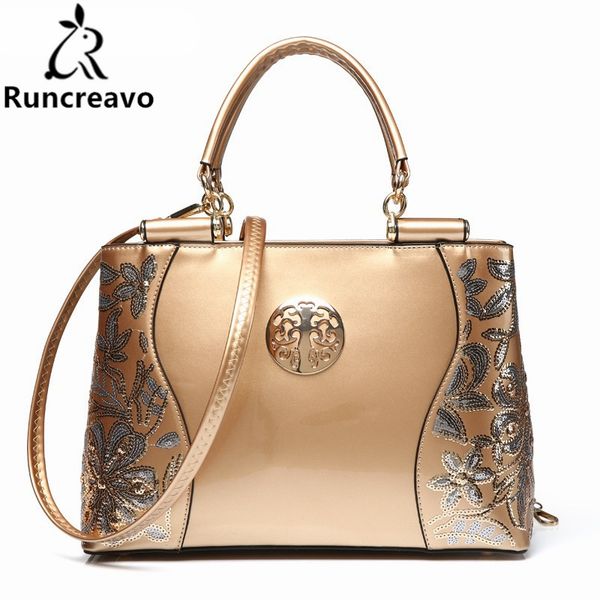 

2018 shoulder bags crossbody brand new fashion patent leather women handbag messager elegant luxury ladies black tote famous