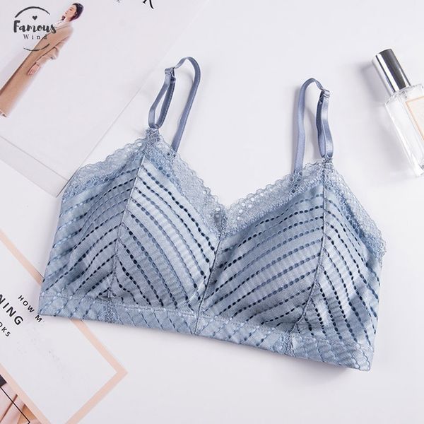 

padded three quarters seamless bra women lace wireless bralette female lingerie underwear good quality drop shipping, Red;black