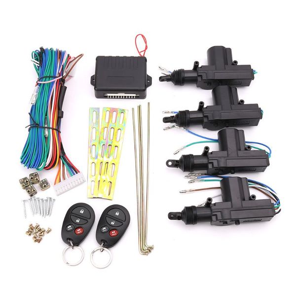 

1 set auto car remote control central locking kit keyless entry alarm system 12v motor door lock actuator accessories