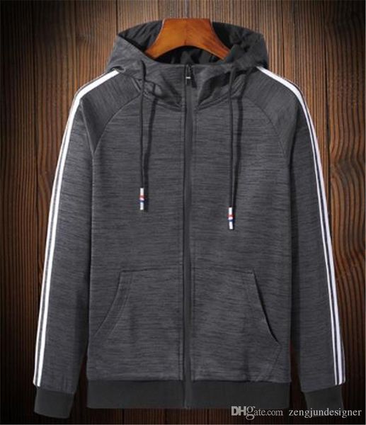 

8xl mens autumm designer plus size solid color sweatshirts fashion sports style zipper cardigan casual apparel, Black