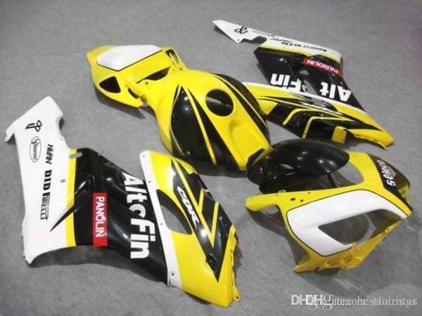 

custom fairings for honda cbr1000rr 04 05 yellow black white original mold fairing kit cbr 1000 rr 2004 2005 cx29