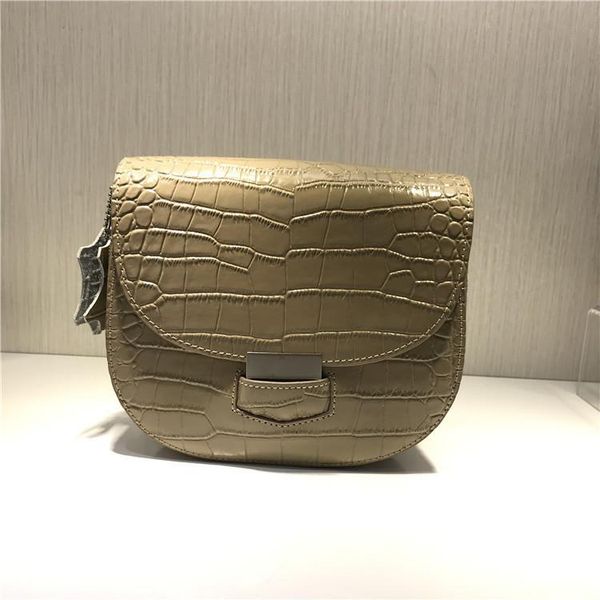 

elegant2019 седло зерна крокодил один пролет плеча натуральная кожа маленькая сумка досуг джокер женщина пакет