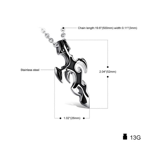 

gx015 новые art design из нержавеющей стали крест ожерелье для мужчин, холодный человек деталь подарка ювелирных изделий способа шарма, Silver