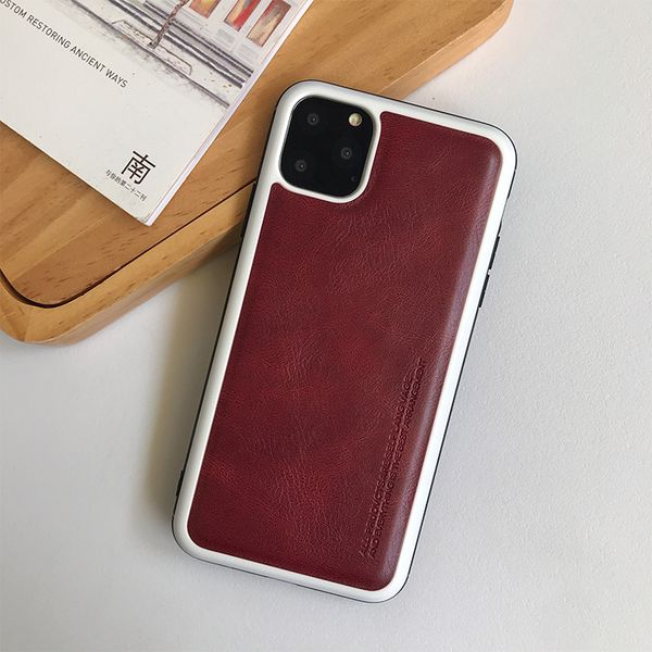 

for iphone 11 pro max retro flip pattern leather buiness case phone cover for samsung s9 s10 plus