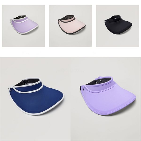 

sun visor hats for women outdoor casual fashion foldable empty large wide brim uv protection summer beach packable cap nt #765, Blue;gray