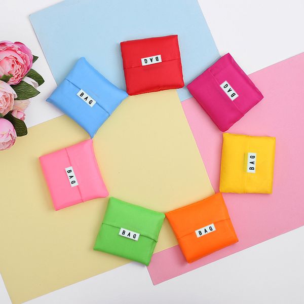 

210d ткань оксфорд складывая хозяйственные сумки многоразового использования экологически чистых водонепроницаемый конфеты цвет кухни фрукты