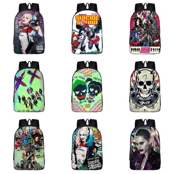 

student cartoon custom backpack 9 design 3d clown movie horror series shoulders bag lady cartoon schoolbag student backpacks 06