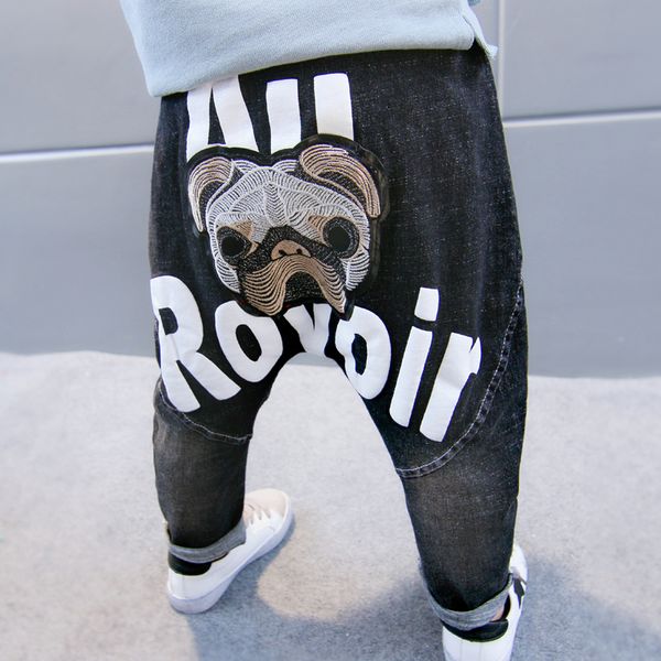 

baby autumn pants 1-3-5 years old 6 boys jeans 2019 spring and autumn new children harlan pants korean version of the tide, Blue