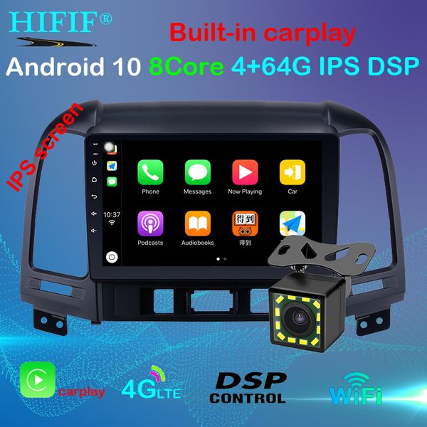 

ips android 10 2g+32g dsp car radio multimedia video player for santa fe 2 2006-2012 navigation gps 2 din no dvd car dvd