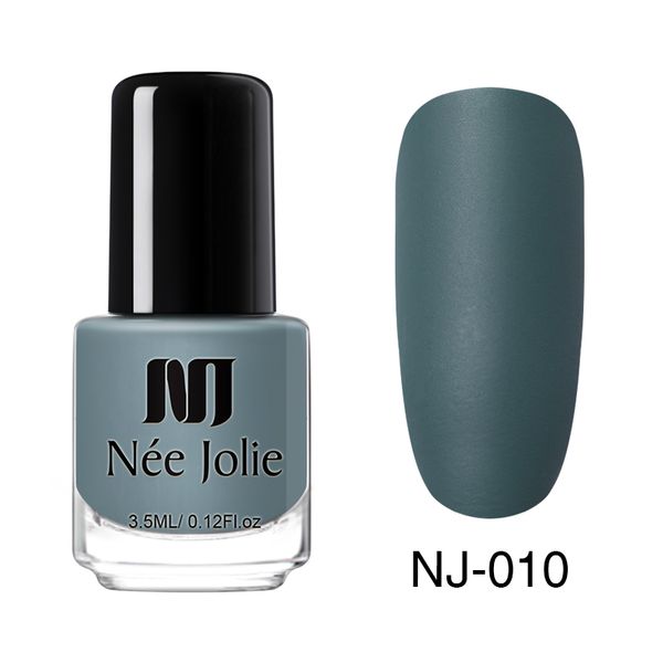 

nee jolie blue gray series nail polish 3.5ml 7.5ml fast dry holographic matte glitter mirror effect nail art polish 18 colors
