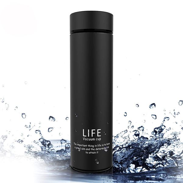 

double wall insulated vacuum flask stainless steel water thermal bottle with lid waterproof coffee travel sport bottle