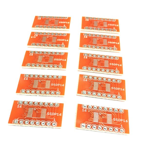 

10pcs double sided circuit smd pcb convertion board module for tssop16 ssop16