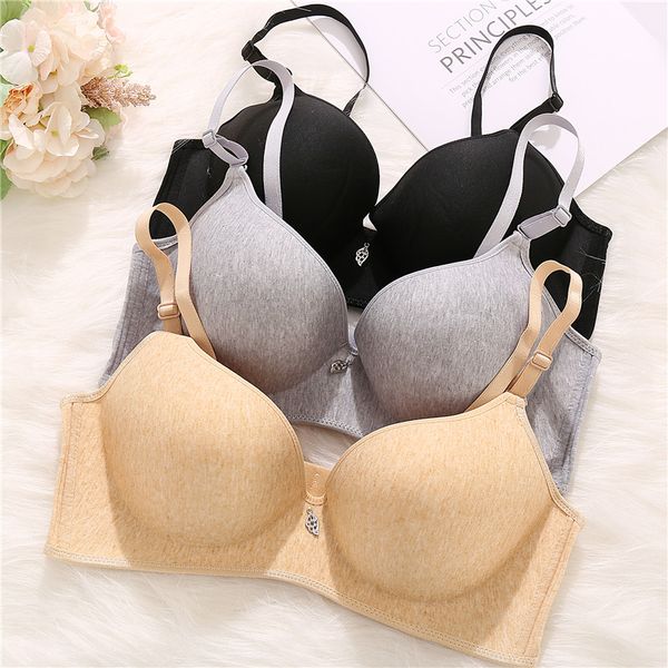 

хлопок беспроводной бюстгальтер для женщин sexy bralette 3/4 чашки бесшовные бюстгальтеры комфорт brassiere женский провода free нижнее бель, Red;black