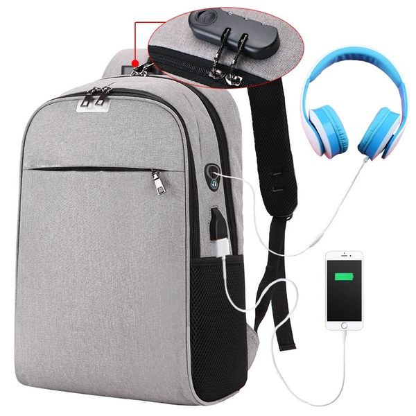 

teenager backpacks anti-theft business lapschool bags travel usb charging backpack student bag sac scolaire enfant