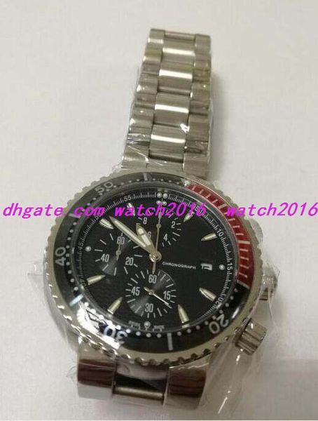 

luxury fashion watches 44mm quartz movement titanium black dial stainless steel bracelet men's watch fashion watches