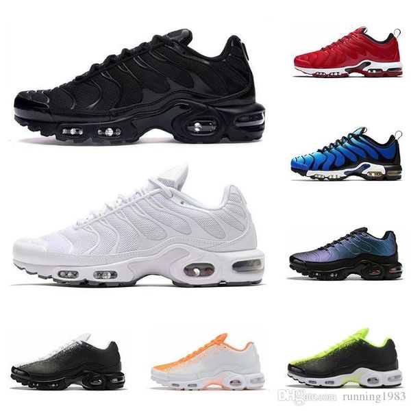 

tn plus se ultra mens designer shoes men casual requin trainers black white bred metallic gold hyper blue chaussures sports sneakers 40-46