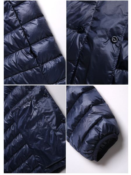 

ayusnue ultra thin down jacket men autumn winter duck down coat for men plus size korean doudoune homme 2020 k-8911 kj3835, Black