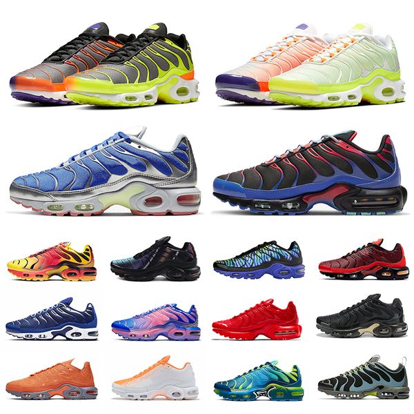 

new tn plus se decon total orange outdoor men women running shoes greedy triple black white flip pack fade mens trainers sports sneakers