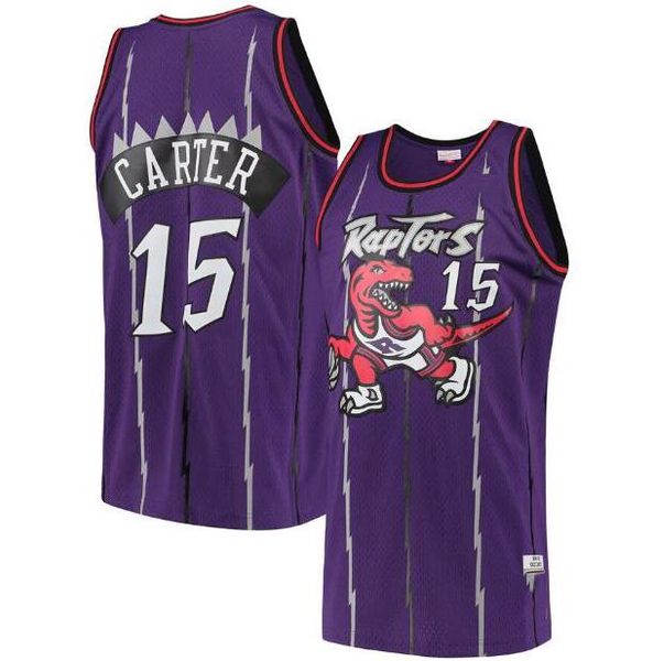 

men's basketball toronto raptors 15 vince carter 1 tracy mcgrady white blue swingman sleeveless jersey and pant, Black;red