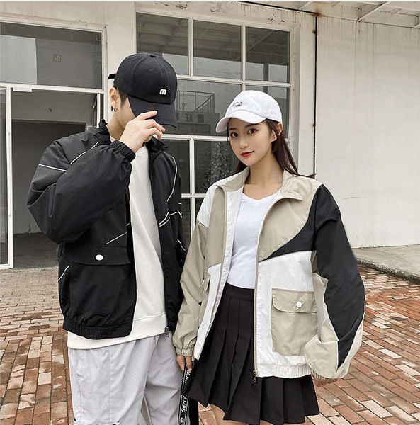 

brand men and women designer jacket fashion new arrival mens womens windbreaker jackets with clover and letter ptinted jacket yf203041, Black;brown