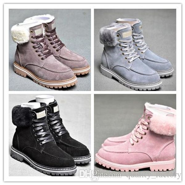 

2020 classic wgg australia snow woman boots winter ankle boots black grey pink chestnut navy blue women girl with box