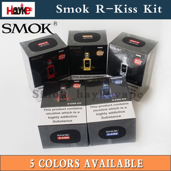 

100% Authentic Smok R-Kiss 200W Kit with TFV-Mini V2 Tank S1 Single Mesh Coil Powered by Dual Battery Mod PK Pico Swag E-Cigarettes Kits DHL