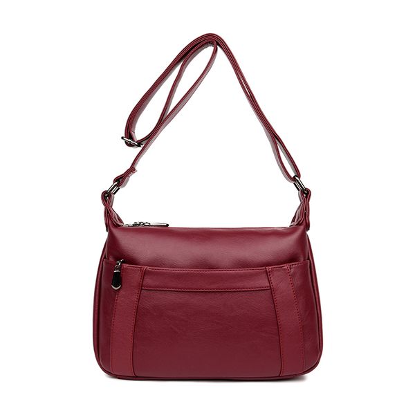 

new solid leather women crossbody bags female handbags women bags messenger shoulder bag sac