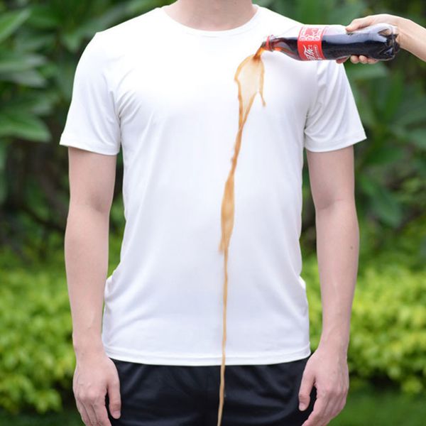 

2019 summer t shirt men antifouling cool jersey t-shirt womens o-neck waterproof fitness quick dry tee hydrophobic tshirts, Gray;blue