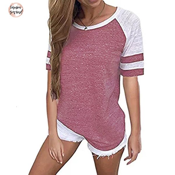 

5xl плюс размер тенниска женщины полосатый женский реглан summer casual o шеи сыпучие tops все match v шеи топы, White