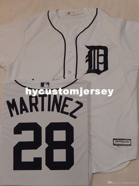 

custom nmajestic detroit #28 jd j.d. martinez sewn cool base jersey white new mens stitched jerseys big and tall size xs-6xl for sale, Black;blue