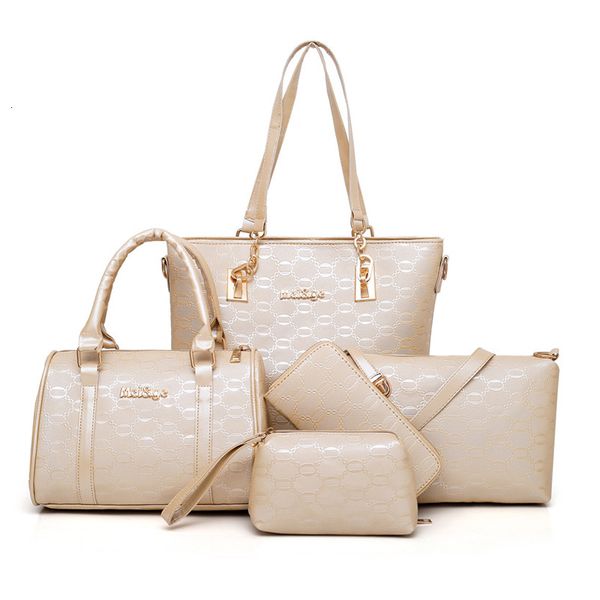 

5 шт / много женщин сумки набор высокого качества кожа pu женщины композитные сумки практические повседневные женские сумки sac основной бол