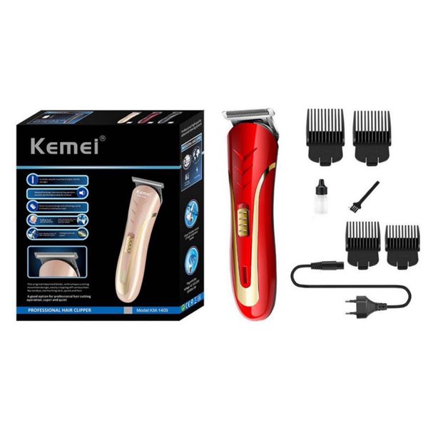 

dhl free kemei km-1409 машинка для стрижки волос электрические бритвы мужчины из углеродистой стали бреющая головка триммер аккумуляторная t