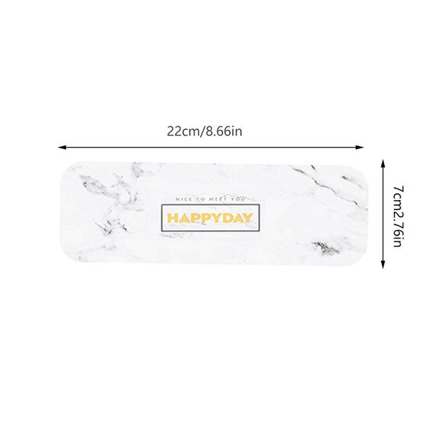 

rectangular diatom mud soap pad bathroom water absorption quick dry pad toothbrush tooth coaster home anti-tea coaster