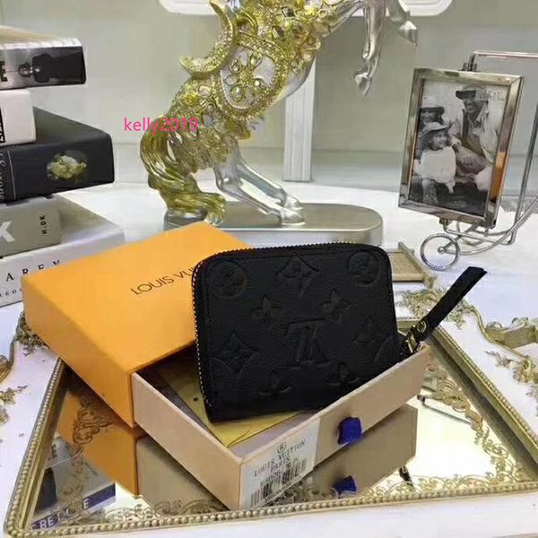 

#9858 l brand v zippy women wallet credit card empreinte кошельки для мужчин короткий кошелек lady damier pocket женские кошельки m60067 n63