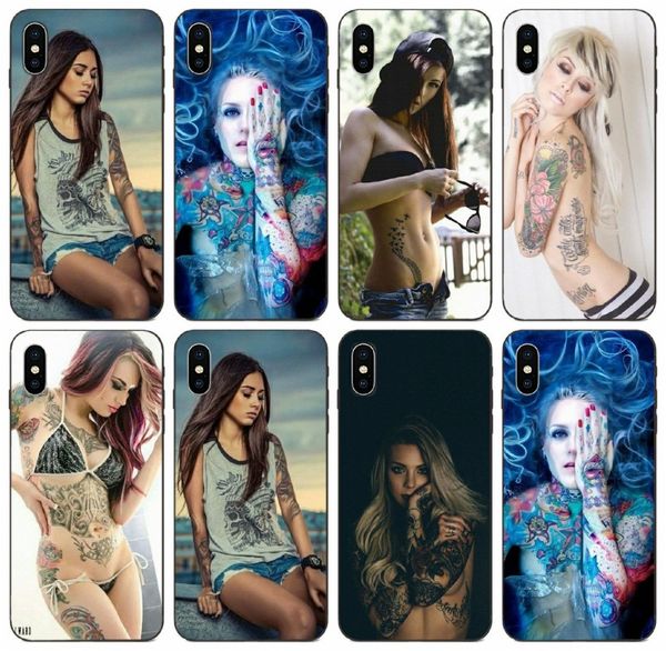 

tongtrade] pretty tatoo girl case for iphone 11 pro x xs max xr 8s 8 7s 7 6 samsung a8 plus huawei p30 p20 lite motorola moto g6 vogue case