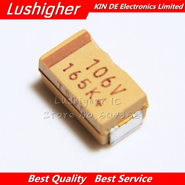 

10pcs c case type 6032 10uf 35v 106 106v smd 10% accuracy tantalum capacitor ing