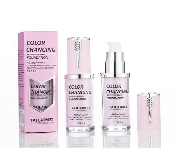 

tlm tailaimei all day flawless color changing and adjusting naked 3 colors 40ml foundation cream natural concealer