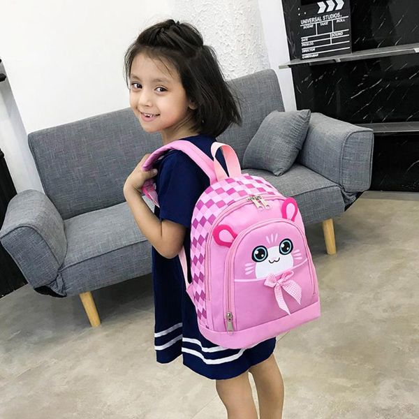 

cartoon cute 3d animal backpack kids school bags for girls soft plush kids bag kindergarten toddler children school backpacks d#