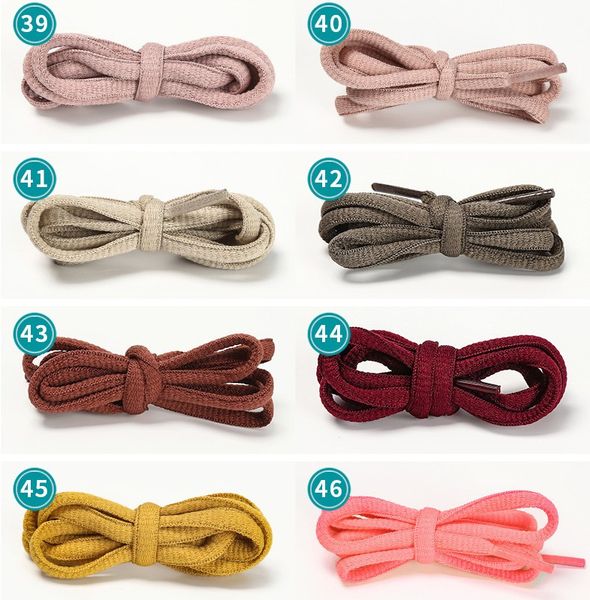 

new shoelace ropes multicolor waxed round cord dress shoe laces diy solid 70-160cm colourful shoelace, White;pink