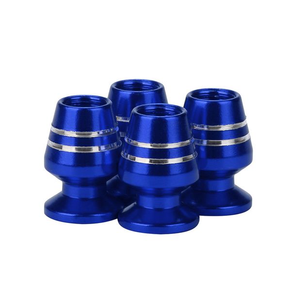 

4x aluminum car truck air port cover tire cup rim valve wheel stem caps