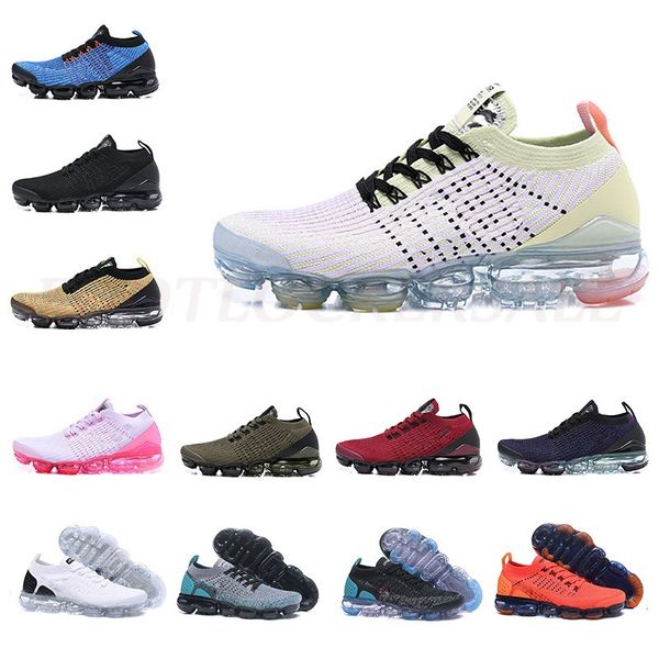 

2020 fly cushion 2.0 air 3.0 running shoes punch moc mens trainers black white 3s womens designer sports sneakers size us 5.5-12, White;red