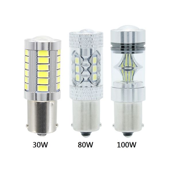 

anblub 2x 1156 ba15s p21w led car turn signal light drl fog light 30w 50w 80w 100w 12v 5630 5730 3030 smd auto tail reverse bulb