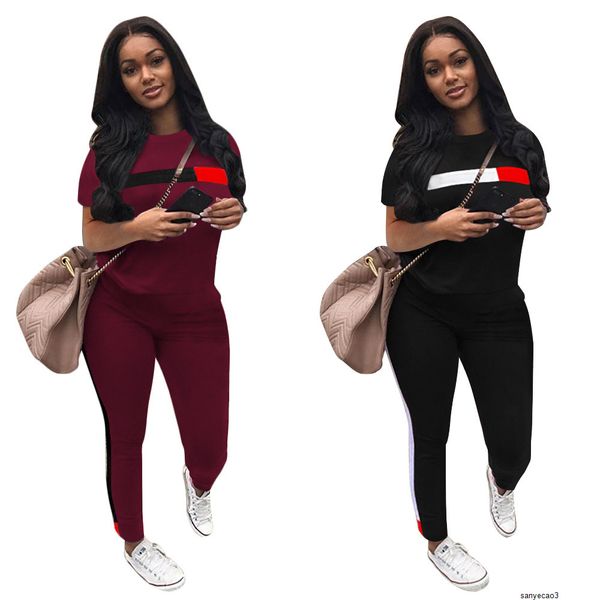 

womens designer two-piece short casual suituwqih, White