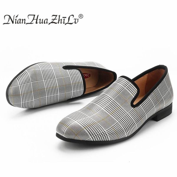

men s casual shoes 2019 luxury men shoes chequered leather handmade luxurious flats men s fashion