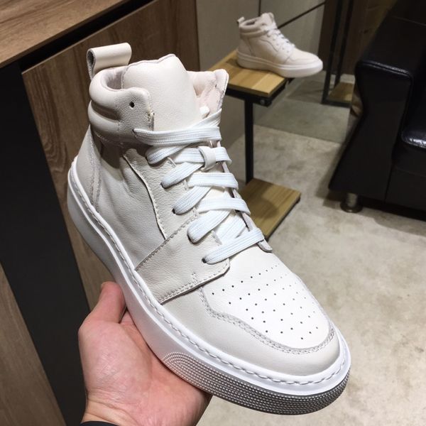 

with box size 38 to 42 43 44 grade cowskin designer sneakers genuine leather lace up men designer shoes tradingbear, Black