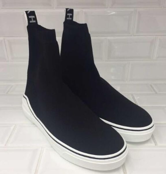 

sock designer shoes mens womens speed trainers paris famous designer sneakers white letter high sock casual shoes boots a4, Black
