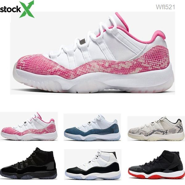 

лучшие баскетбольные ботинки 11s змеиной light кости orange trance бред concord 45 23 gamma синих женщин мужских тренажёров спорт кроссовок, Black