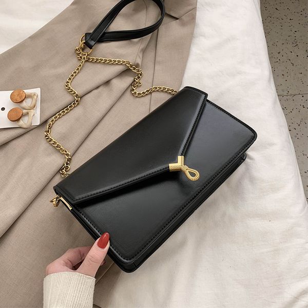 

2020 новый high-end дикий ретро женский мешок простой цепи сумка чистая красная мода плечо