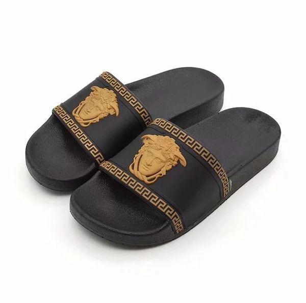 

2019 NEW Design slipper Gear bottoms mens striped sandals causal Non-slip summer huaraches slippers flip flops Beach shoes size:38-44